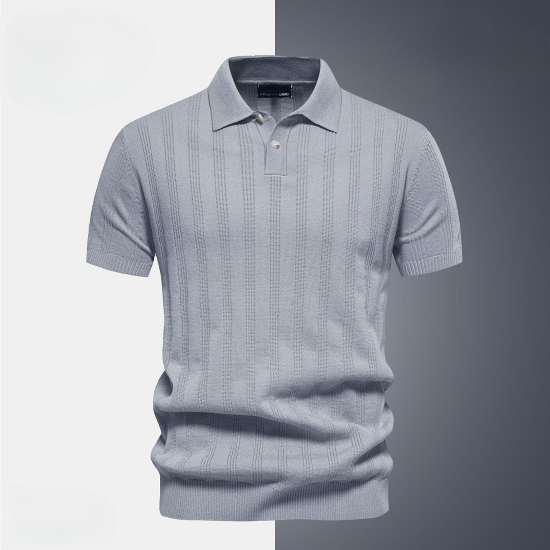 Polo texturé pour homme