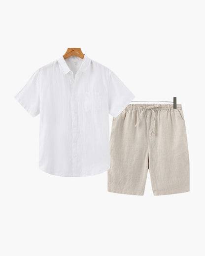 Old Money Leinen-Kombi (Shorts)