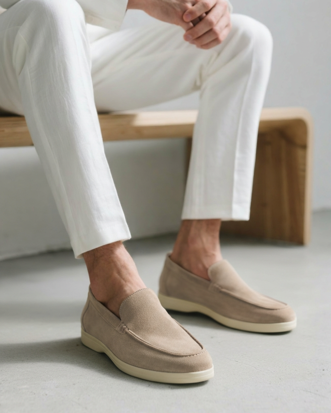 Wildleder-Loafer „Old Money“